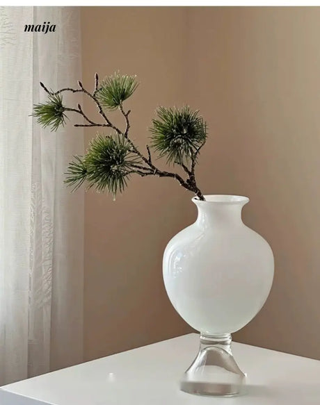 GUIFOU White Glazed Big Belly Vase from GUIFOU