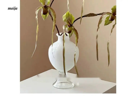 GUIFOU White Glazed Big Belly Vase from GUIFOU