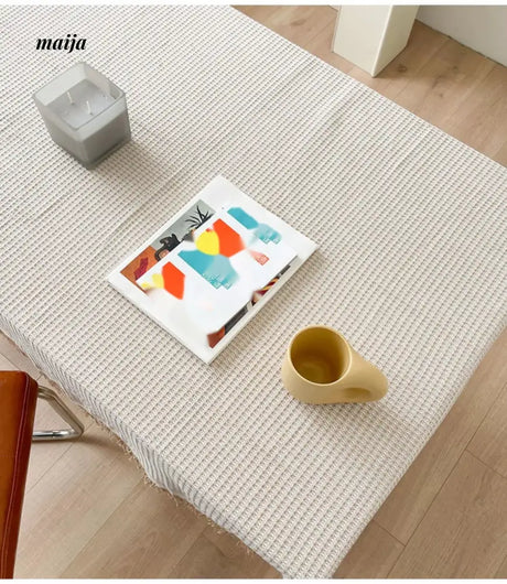 MAN YUE HOME Japanese Rectangular Cotton Coffee Tablecloth from MAN YUE HOME