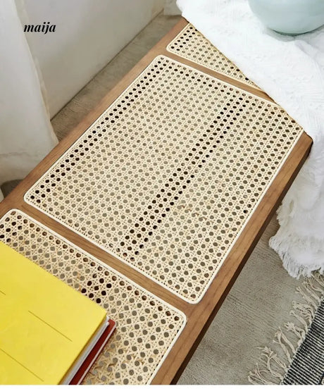 RATTAN CRAFTSMAN Wooden Shoe Bench from Lynn's Lamp
