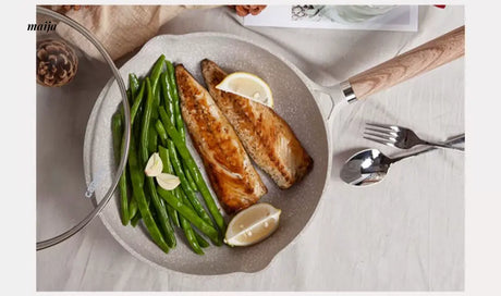 CAROTE Non-Stick Wheat Stone Frying Pot Set from CAROTE