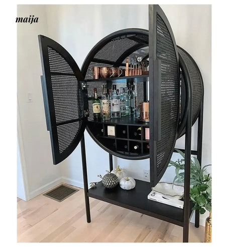 RATTAN CRAFTSMAN Light Luxury Wine Cabinet from RATTAN CRAFTSMAN