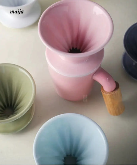 JOTO Handmade Arctic Ceramic Filter V60 Candy Colored Cup from JOTO