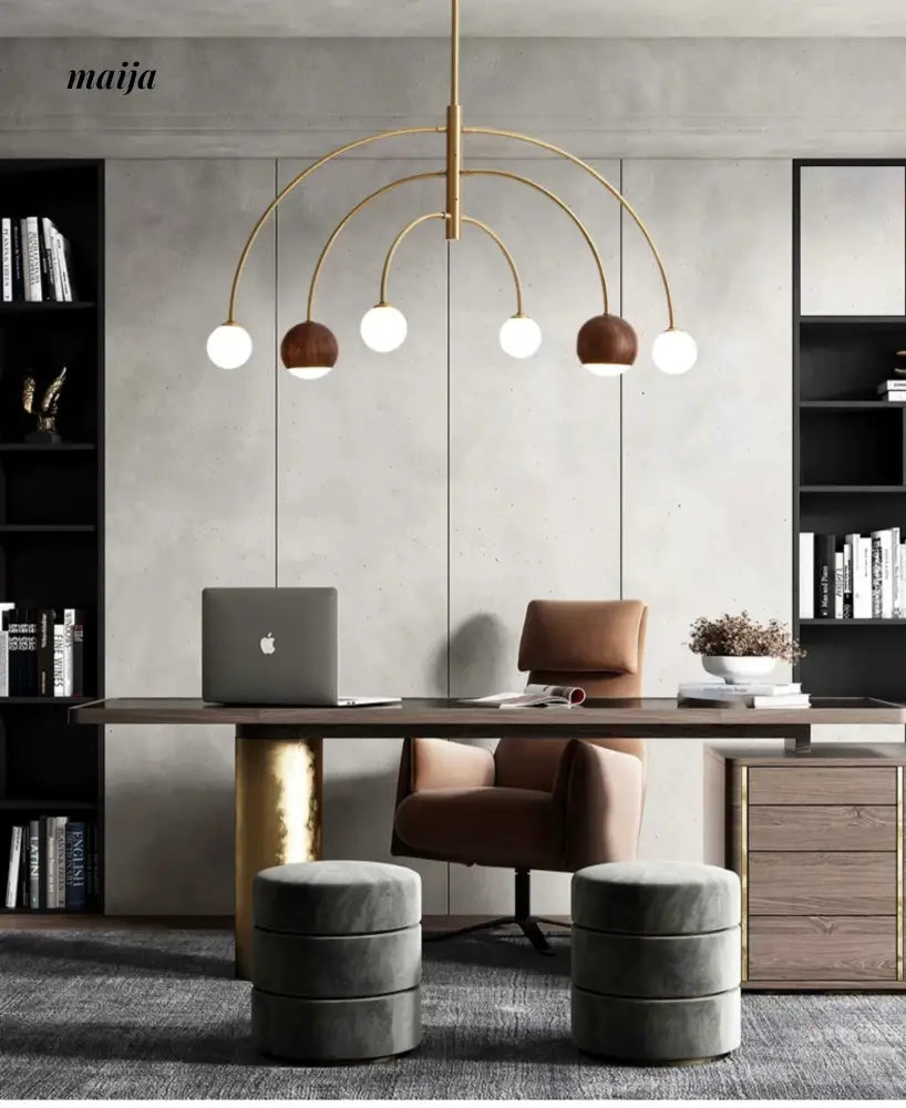 CH LIGHTING Scandinavian Copper Bar Ceiling Lamp from CH LIGHTING