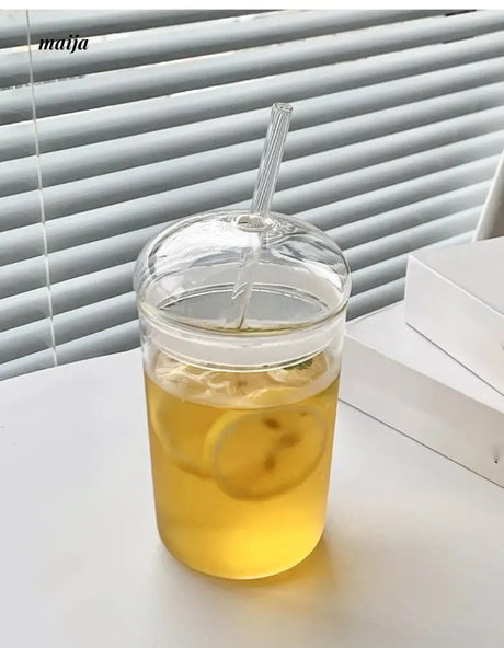 BANKE Large Capacity Water Cup with Glass Straw from BANKE
