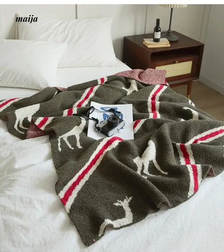 MAN YUE HOME Plush Knitted Sofa Duvet for Sleep from MAN YUE HOME