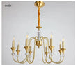 NANCY All-Copper French Retro Crystal Living Room Lamp from NANCY