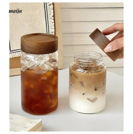 BANKE Portable Glass Tea Cup with Lid from BANKE