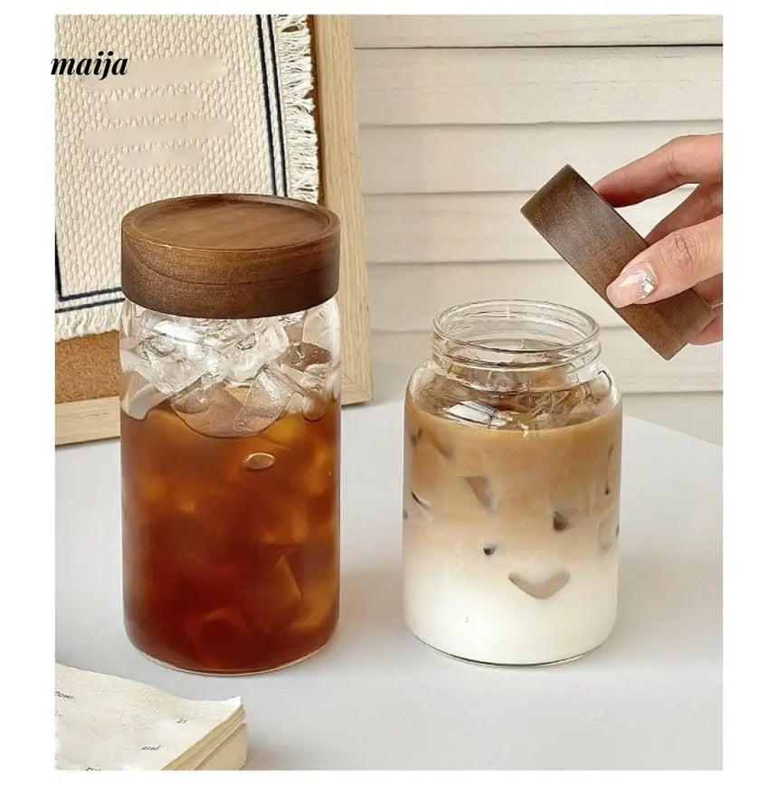 BANKE Portable Glass Tea Cup with Lid from BANKE