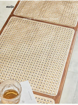 RATTAN CRAFTSMAN Rattan Shoe Stool Bench from RATTAN CRAFTSMAN