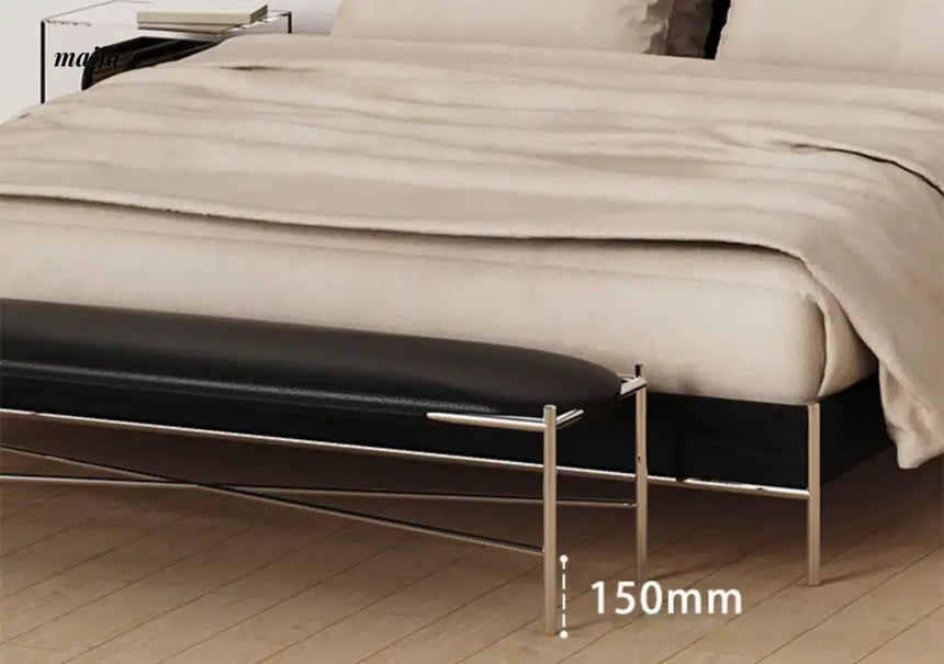 Freyja Retro Microfiber Leather Bedside Bench from maija