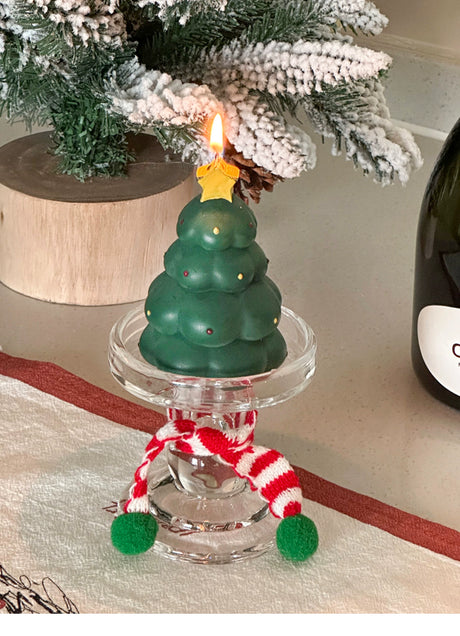 MELONGIRL Christmas Tree Snowman Candle from MELONGIRL