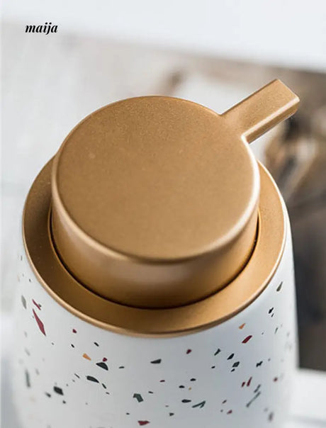 Terrazzo Ceramic Soap Dispenser from maija
