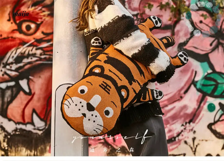 MISTYWOOD Cute Tiger Pillow for Living Room from MISTYWOOD