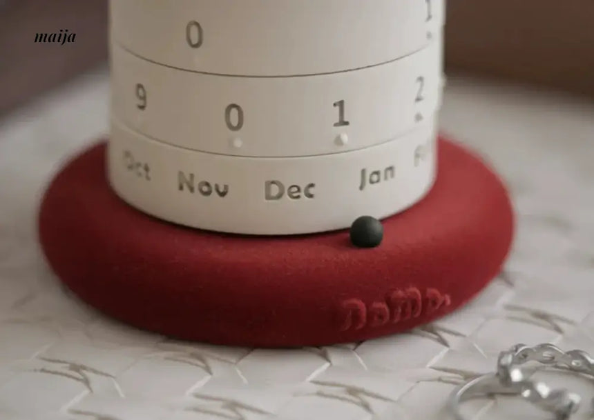 NAMO Snow House Rotatable Perpetual Calendar from NAMO
