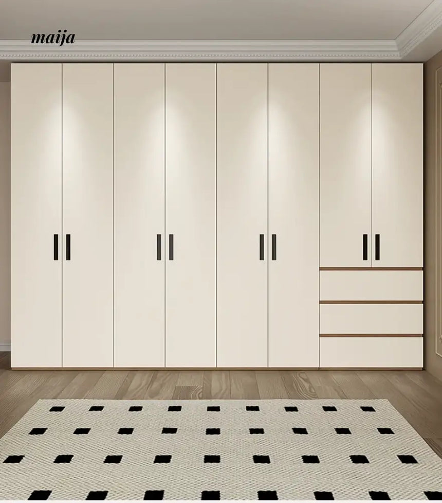 MEIHOUSE Cream Bedroom Modern One Door Large Storage Wardrobe from MEIHOUSE
