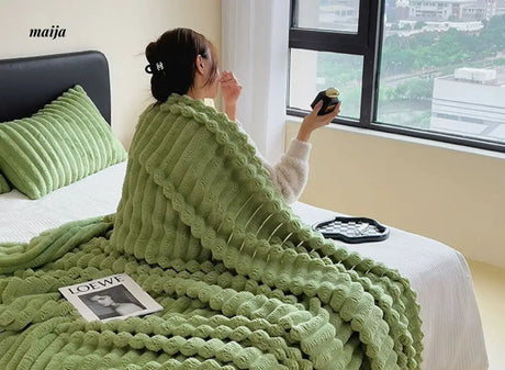 Rabbit Plush Blanket from maija