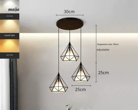 GVG Diamond Cage Ceiling Pendant Lamp from GVG