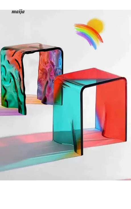 Rainbow Colourful Stool from maija