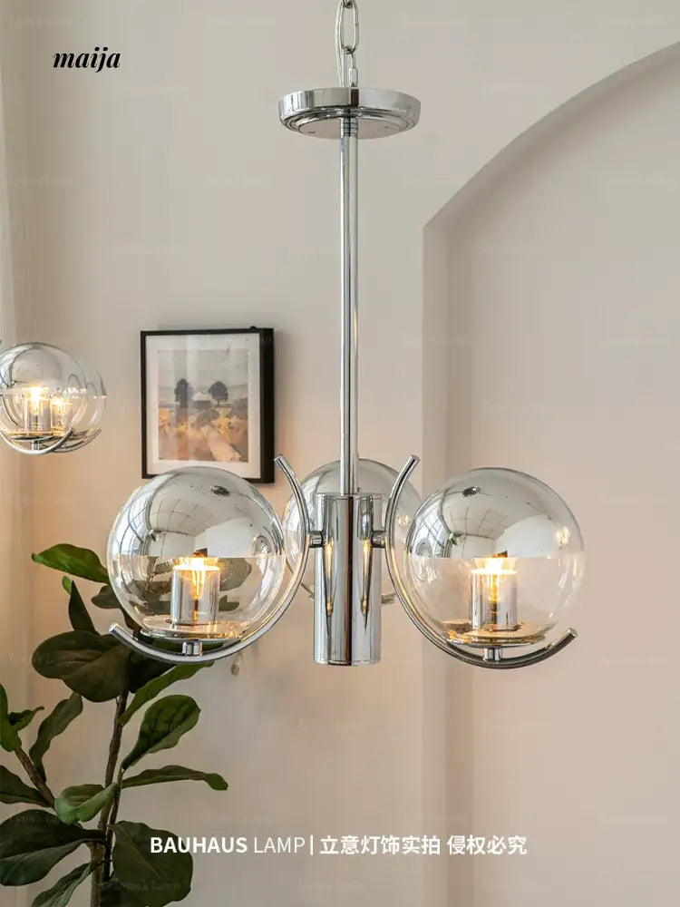 LYNN Space Age Glass Chandelier from Lynn's Lamp