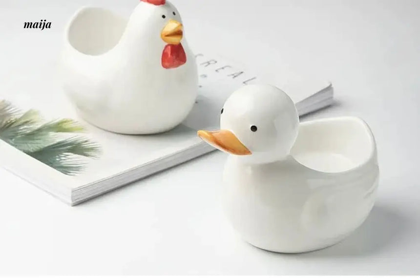 LIVETAI Creative Duckling Ceramic Bowl from LIVETAI