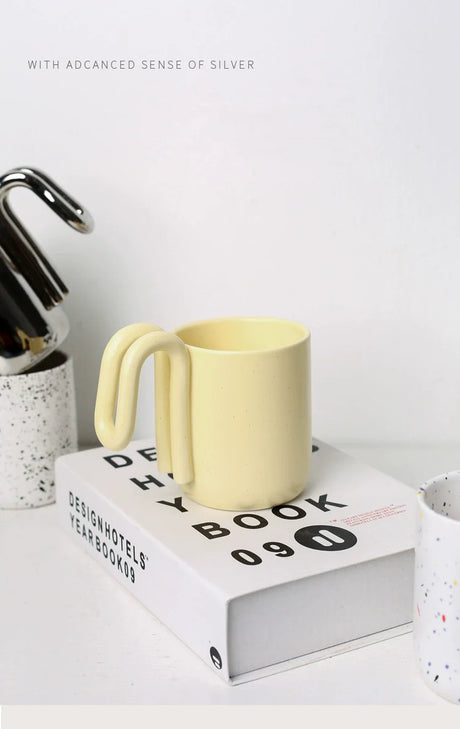 LENYVASEN Zara Nordic Ceramic Handle Cup from LENYVASEN