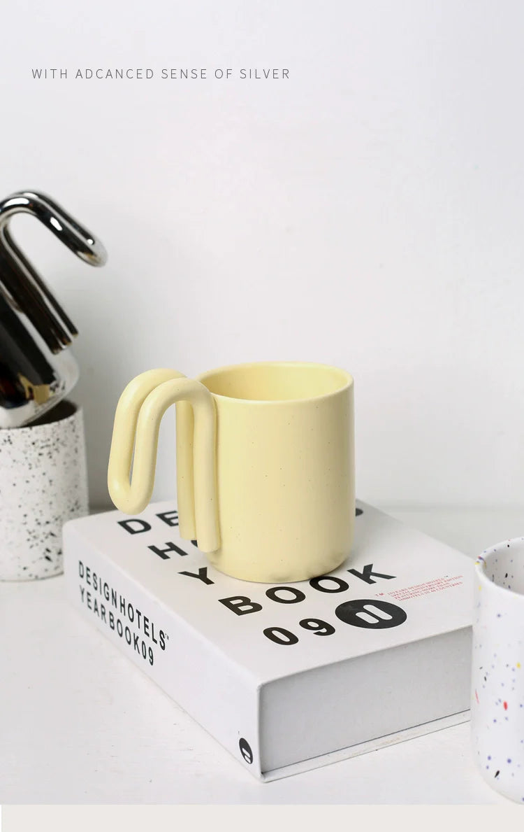 LENYVASEN Zara Nordic Ceramic Handle Cup from LENYVASEN
