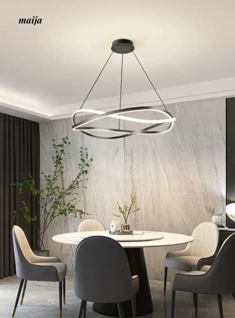 GVG Modern Intertwining Ring Ceiling Lamp from Kaiyashi