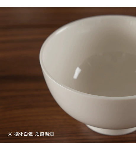 MUMO Leo White Porcelain Rice Bowl Set from MUMO