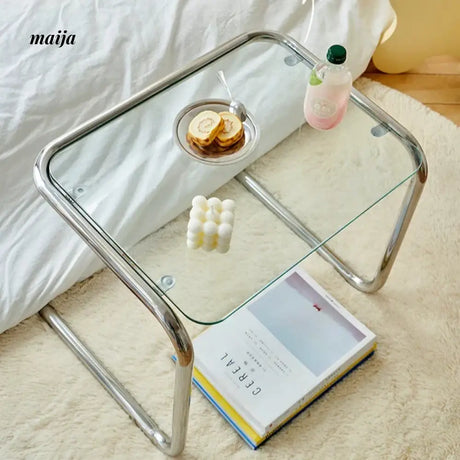 LOWERLEFT Acrylic Sofa Bedside Table from Lower Left