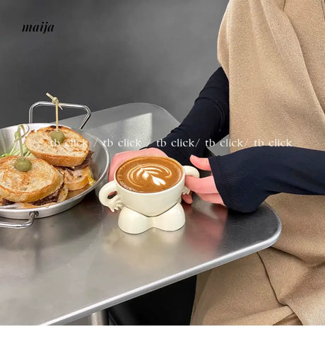 CLICK Hand-Fork Waist Coffee Cup Set from CLICK