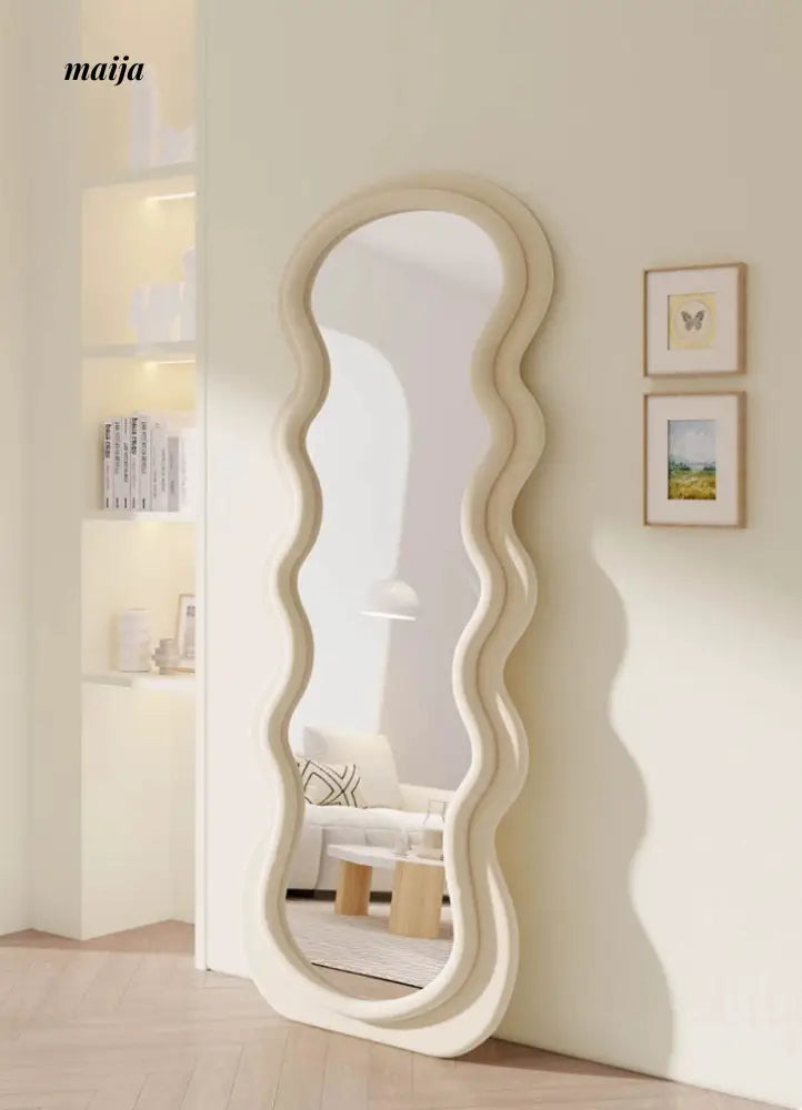 Wide Frame Wavy Mirror from Yueyang