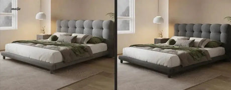 Bubble Minimalistic Fabric Bed from Kaiyashi