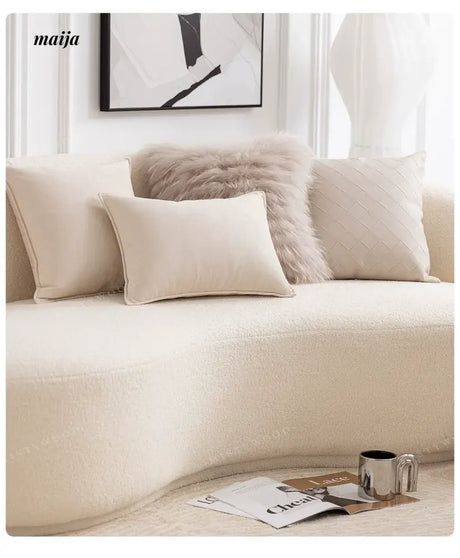 MISTYWOOD Suede Pillow with Solid Color Design from MISTYWOOD