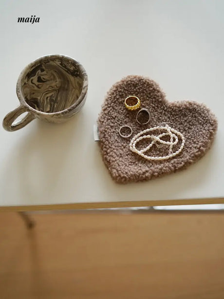 Fleece Heart Coaster from Wilde Früchte