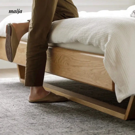 GENJI Flores Solid Wood Floating Bed from GENJI