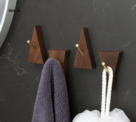 NHSJ Walnut Triangle Wall Hook from NHSJ