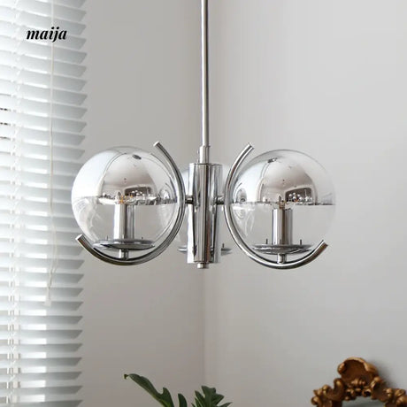 NANCY Bauhaus Chandelier Retro Style Glass Lamp from NANCY