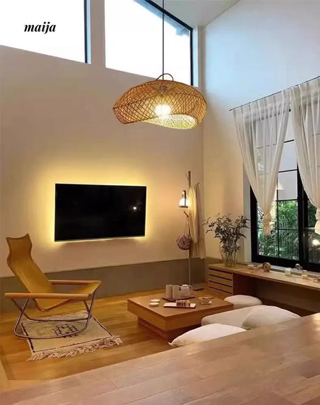 ZHONGSHAN Zen Rattan Chandelier for Hotel from ZHONGSHAN