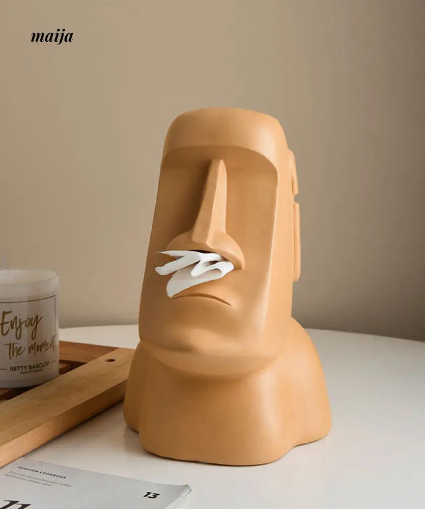 Stone Face Tissue Box from maija
