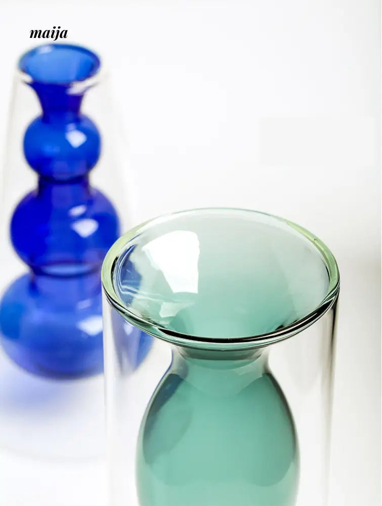 Femme Double Wall Stained Glass Vase from maija