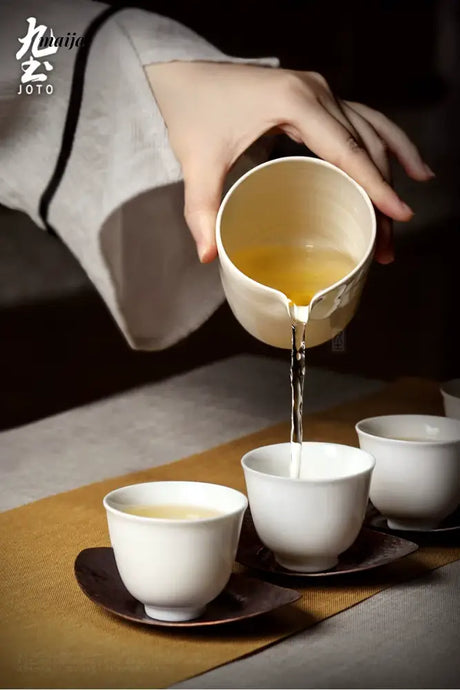 JOTO Japanese Grass Gray Fair Cup Kung Fu Tea Set from JOTO