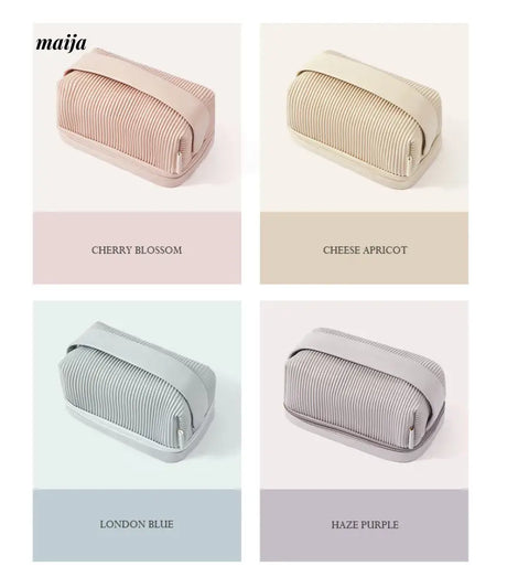 Ribbed Travel Cosmetic Bag from maija
