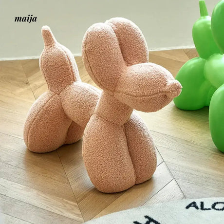 LAZYSPACE Violet Balloon Dog Stool from LAZYSPACE
