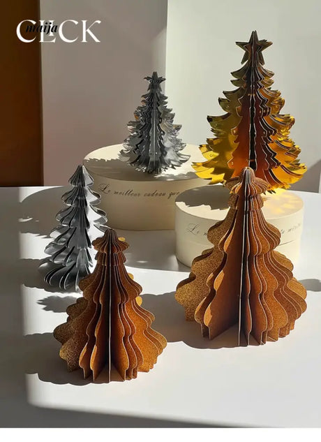 CLICK 3D Christmas Tree Origami Table Decor Stand Prop from CLICK