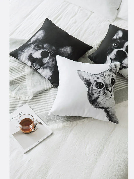 MISTYWOOD Cute Cat Pillow for Bed or Sofa from MISTYWOOD
