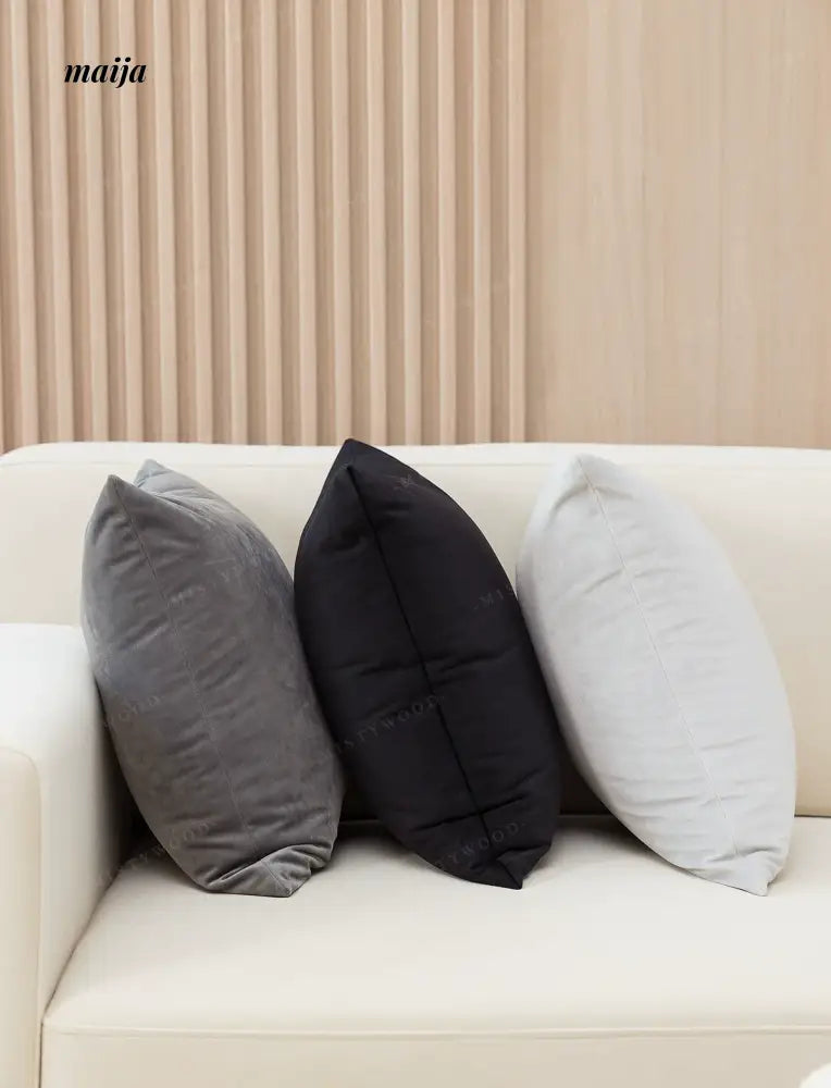 MISTYWOOD Black Velvet Cushion from maija
