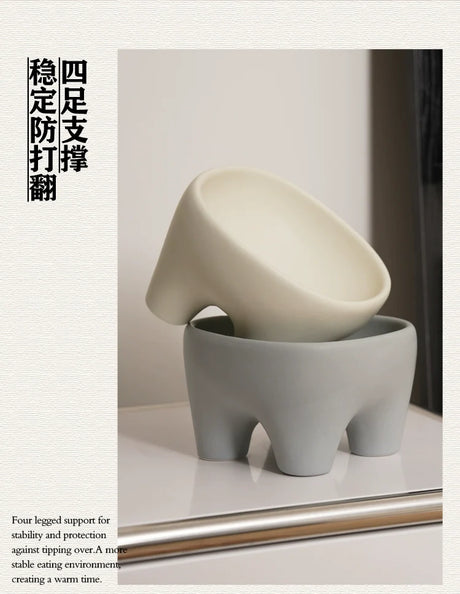 LENYVASEN Jasper Large Ceramic Pet Bowl from LENYVASEN