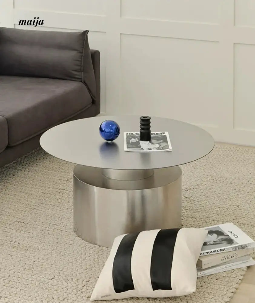 Brushed Stainless Steel Coffee Table