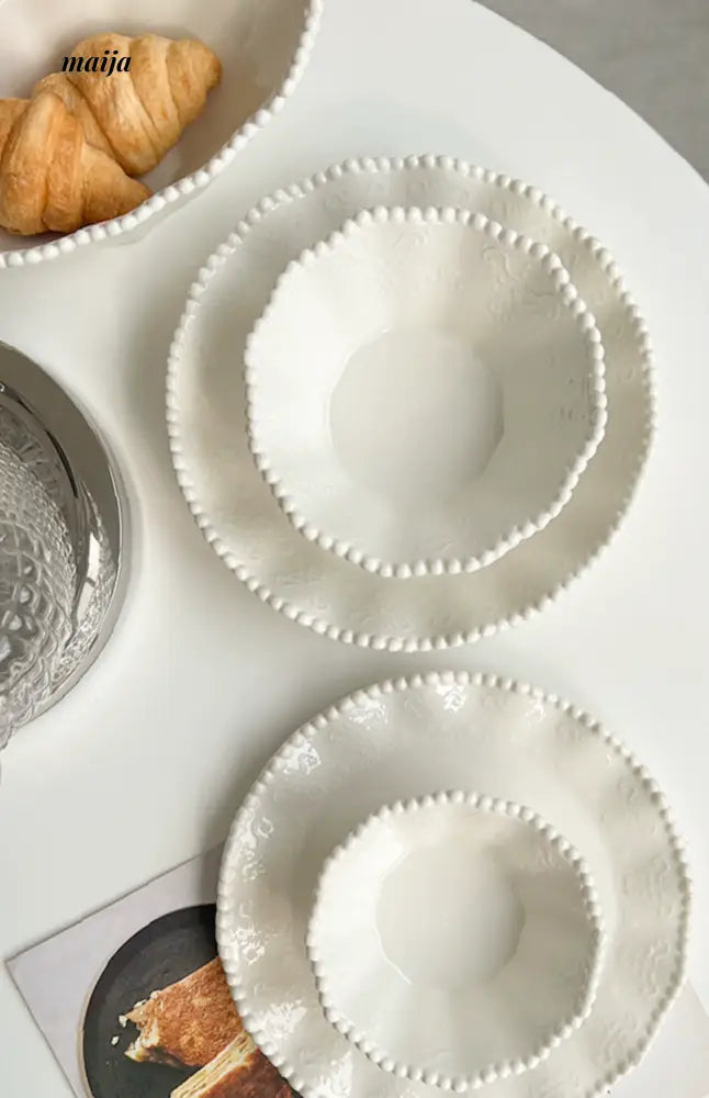LIVETAI Pearl Ceramic Dinnerware Set from maija